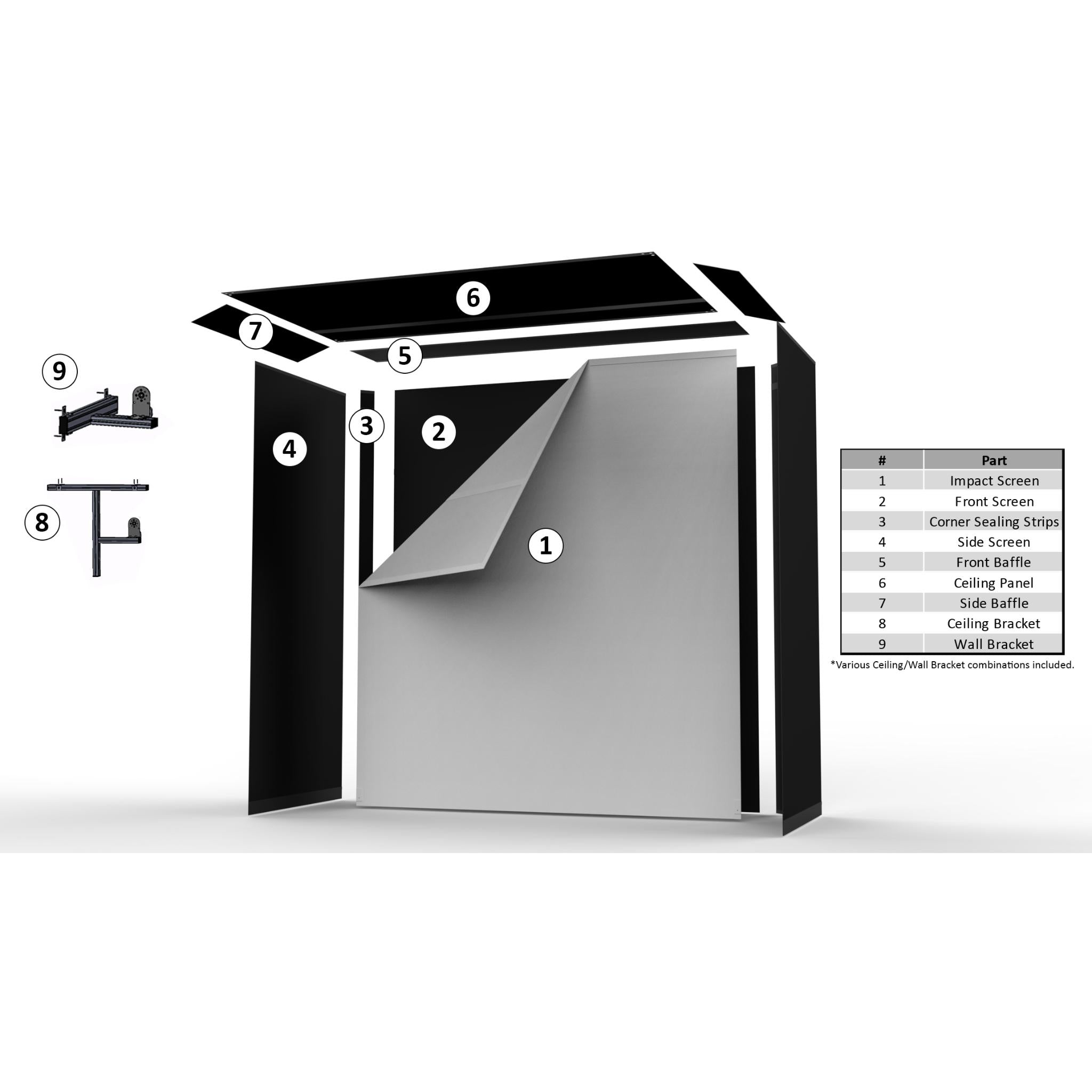 The SportScreen Vanish 16H Retractable Golf Enclosure