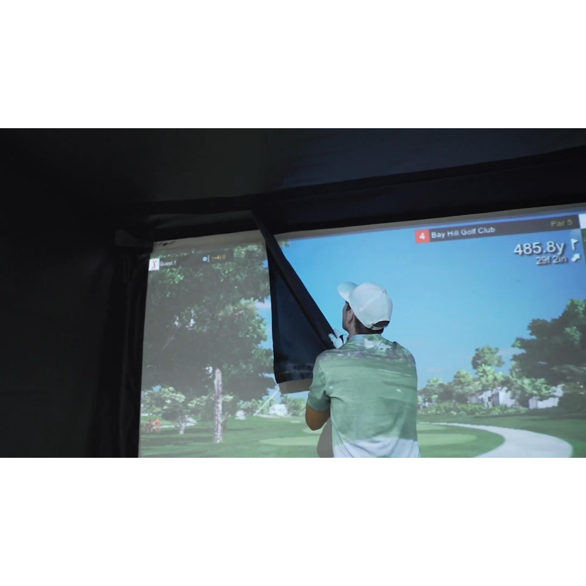 The SportScreen Vanish 16H Retractable Golf Enclosure