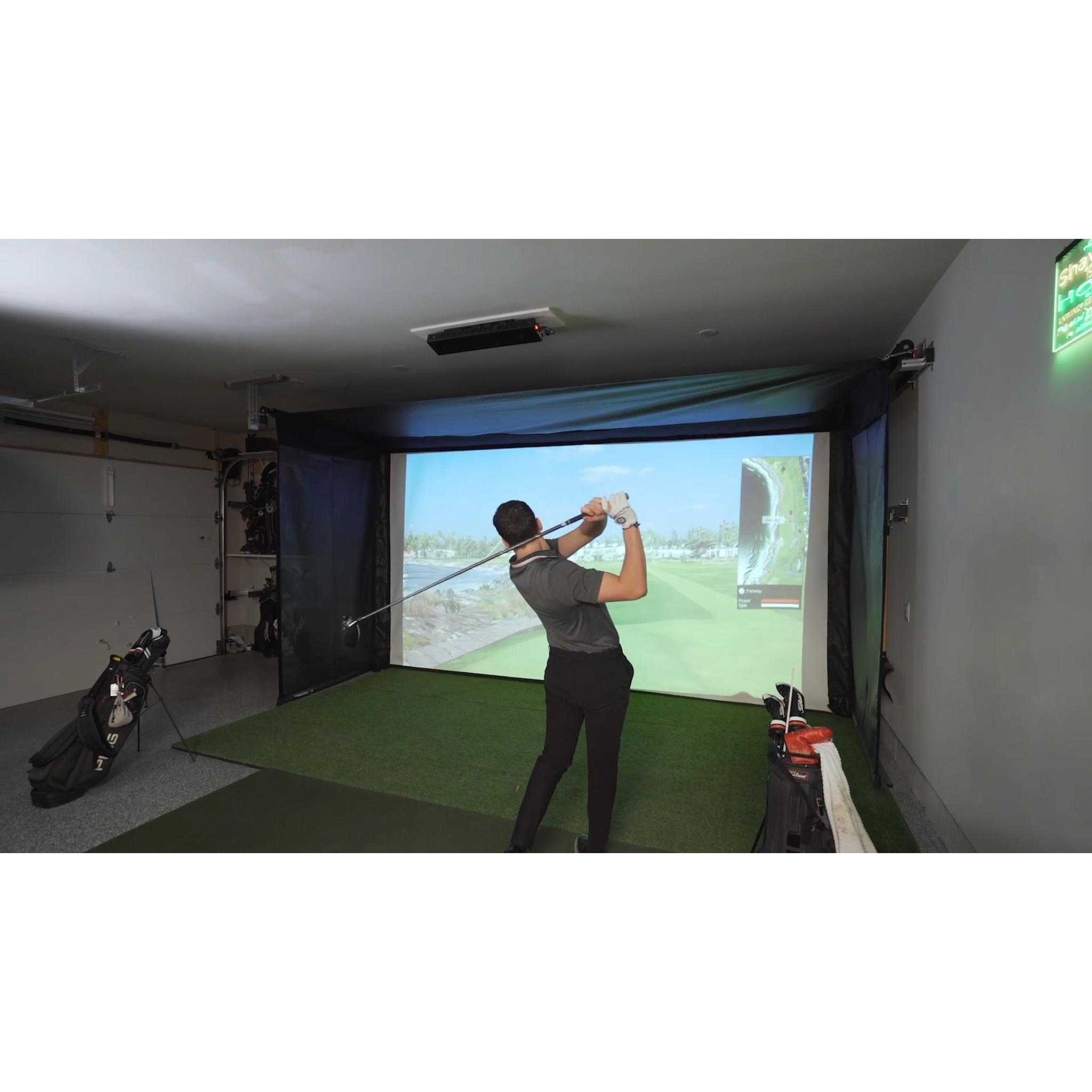 The SportScreen Vanish 16H Retractable Golf Enclosure